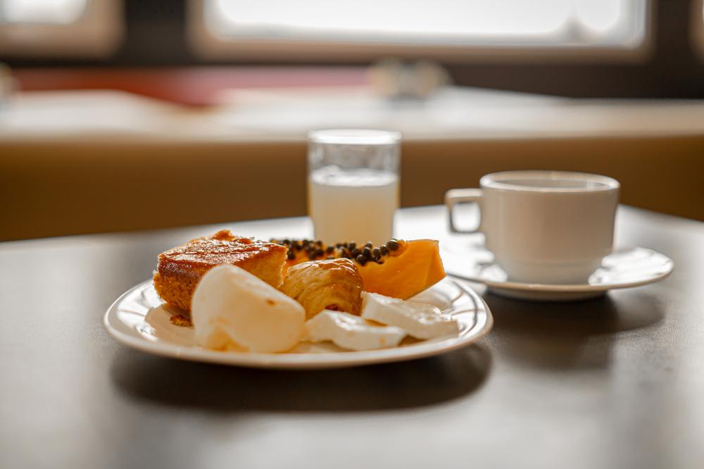 Café da manhã servido